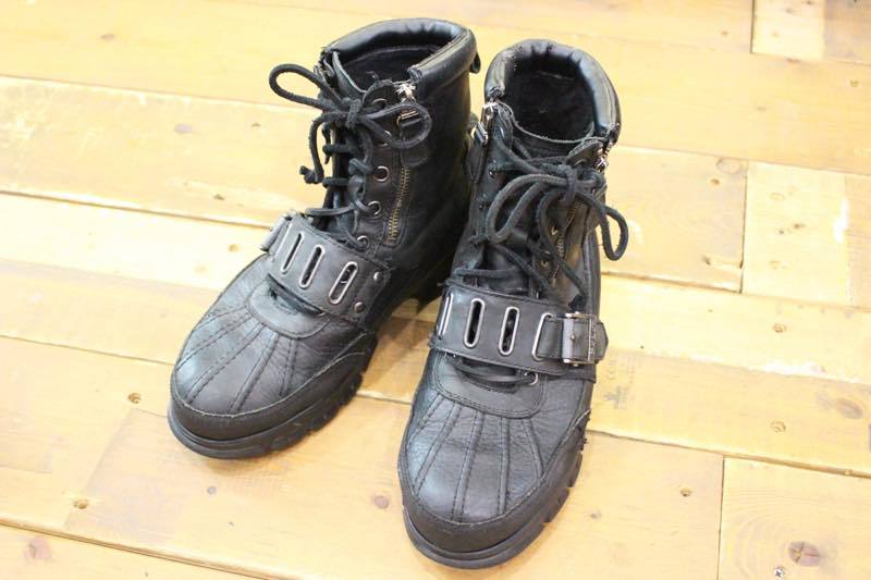 1289☆Polo by Ralph Lauren/ポロ ラルフローレン Andes III Leather Lace-Up Boots ハイカットブーツ レインブーツ 古着 used☆