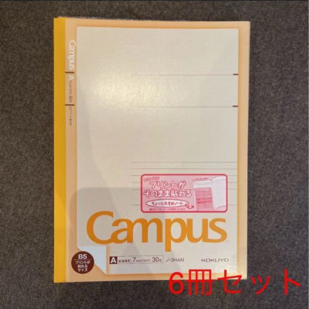 Paypayフリマ B5が貼れるノート キャンパス ノート 5冊セット プリントが貼れるノート