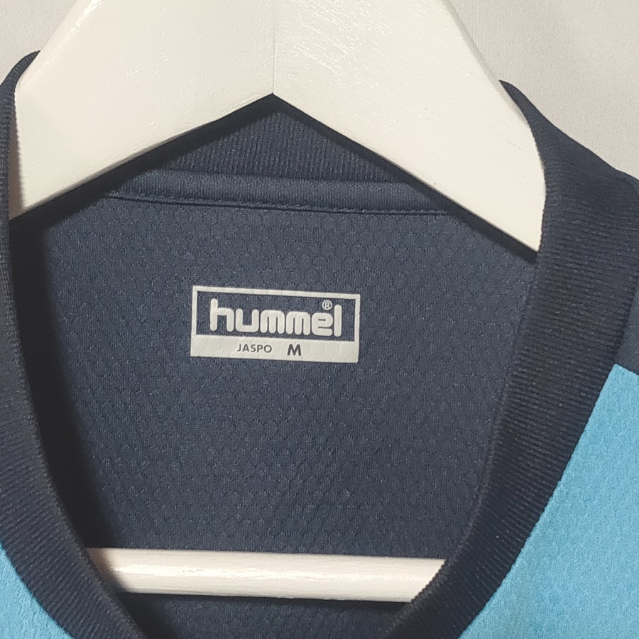 ヒュンメル hummel スポーツウェア Tシャツ トップス 半袖 M 紺 ネイビー メンズ /I