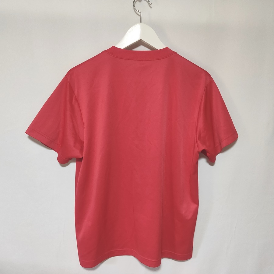 美品 ルコックスポルティフ le coq sportif 名古屋グランパスエイト ゲームシャツ Tシャツ 半袖 F 赤 レッド メンズ /J