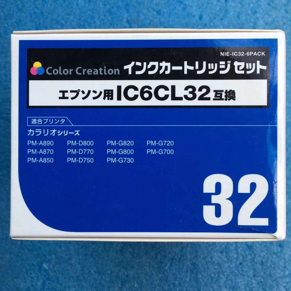 カラークリエーション Color Creation NIE-IC32-6PACK [エプソン　IC6CL32 互換インクカートリッジ 6色パック]　未使用品　《送料無料》