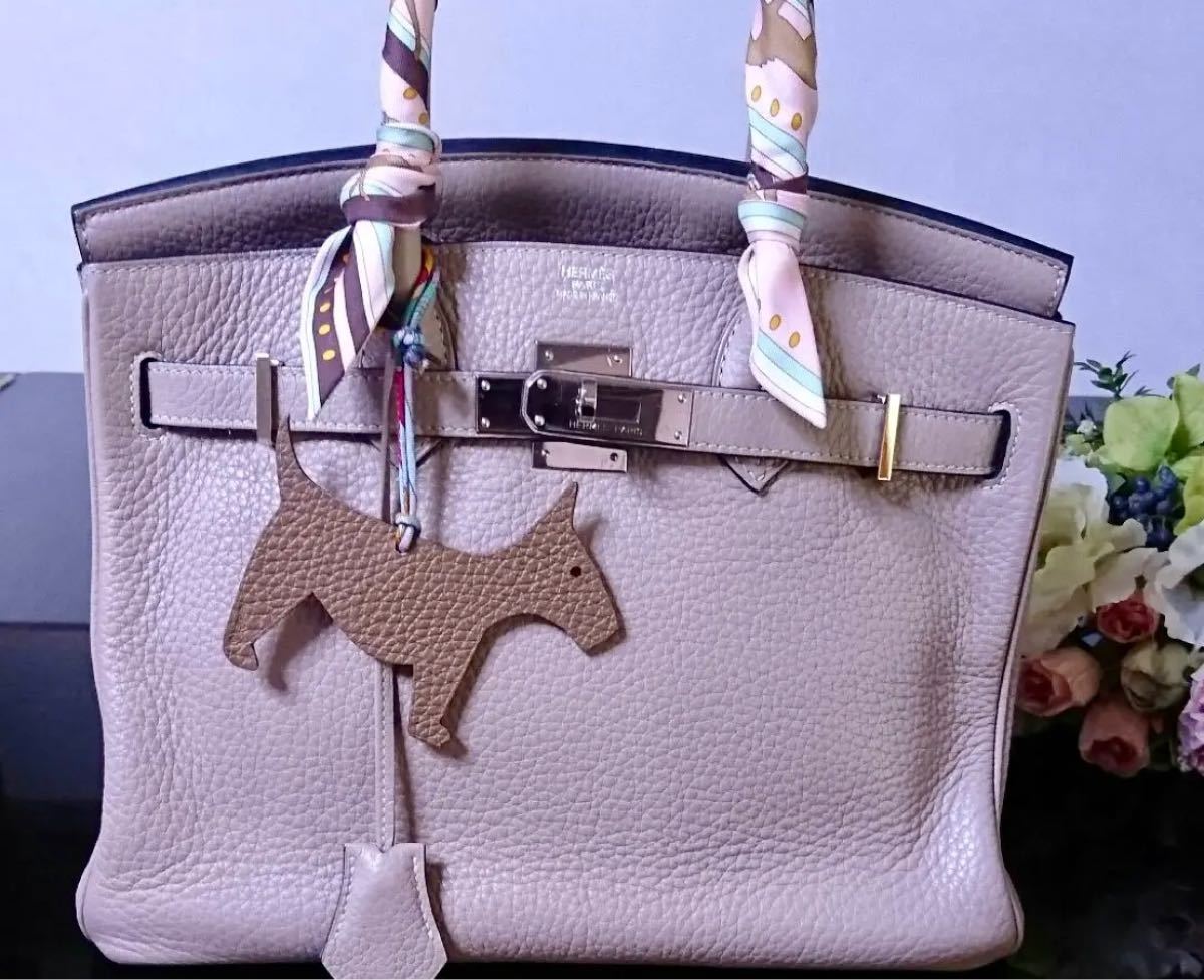 新品 未使用 エルメス テリア プティアッシュ 犬