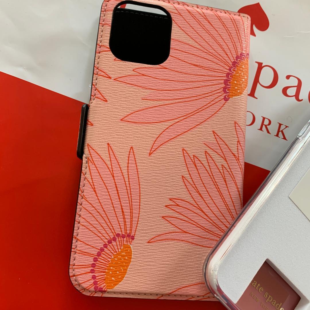 ◇ケイトスペード/便利!手帳型と単品!/大きなデイジー花が可愛い