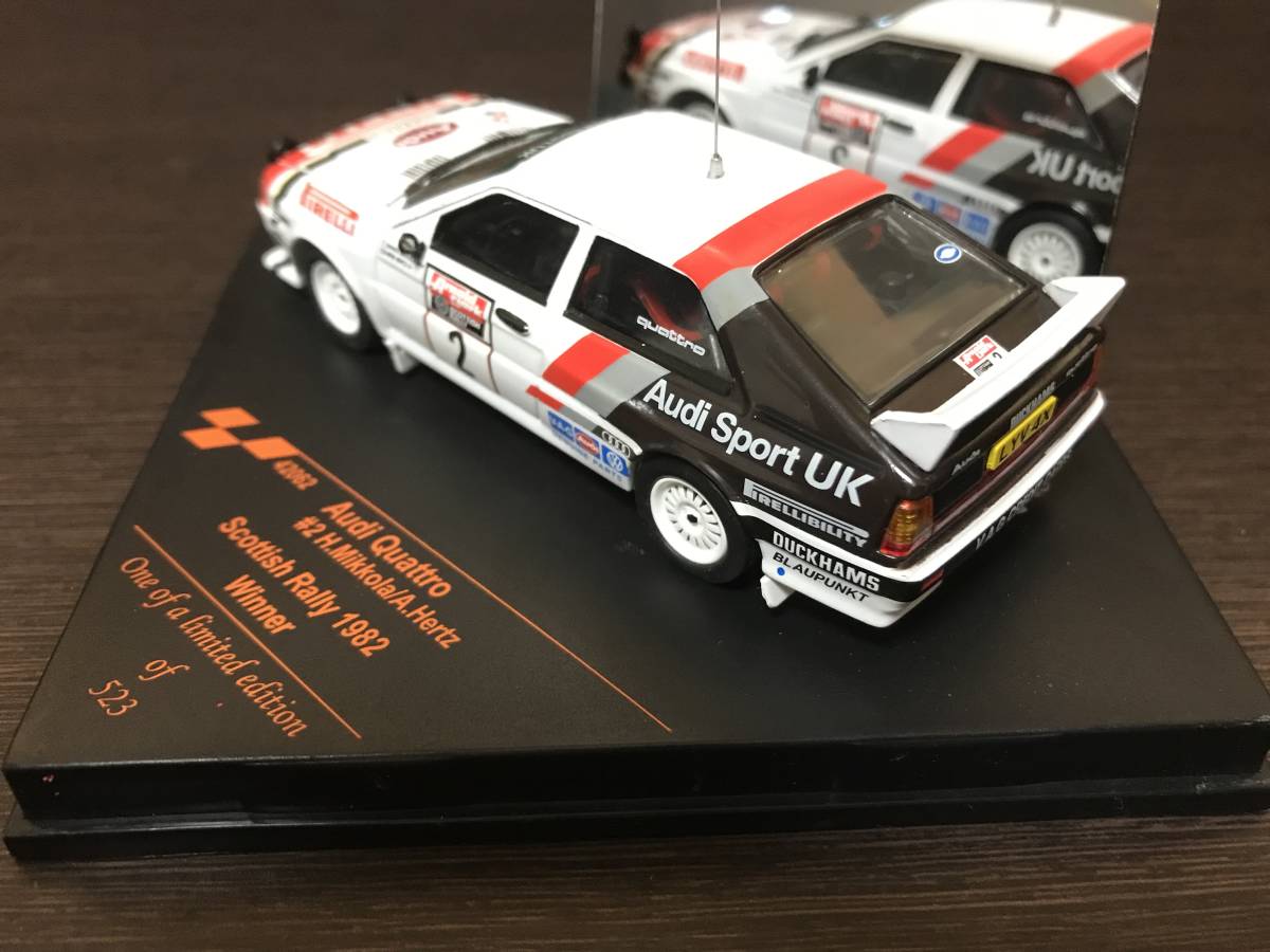 1/43 VITESSE アウディ・クワトロ #2 H.ミッコラ組 RACラリー優勝 1982