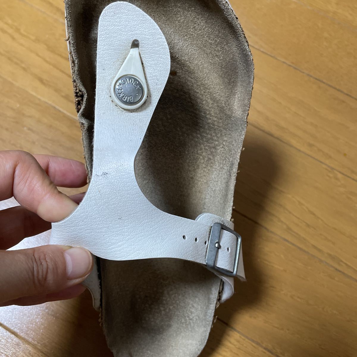 BIRKENSTOCK ビルケンシュトック ギゼ 36 22.5～23 ホワイト サンダル_画像8