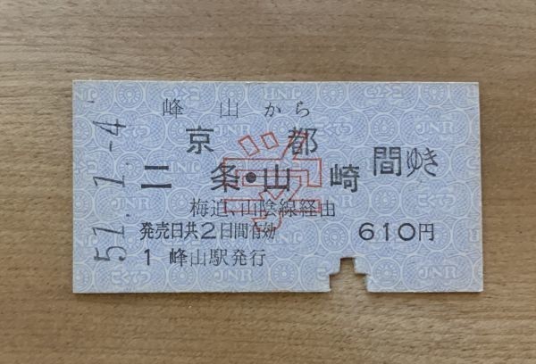人気沸騰】 国鉄硬券乗車券 昭和51年 福井から東京都区内ゆき 送料84円