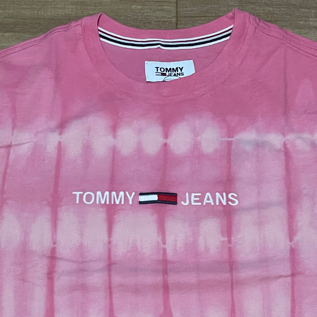 【USA正規品】 トミージーンズ TOMMY JEANS Tシャツ タイダイ グラデーション ピンク コットン100％ ストリート HIPHOP 〈2XL〉_画像3