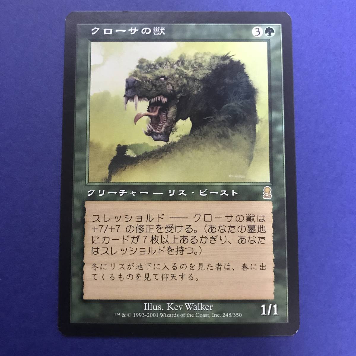 MTG/クローサの獣/Krosan Beast/日本語/1枚_画像1