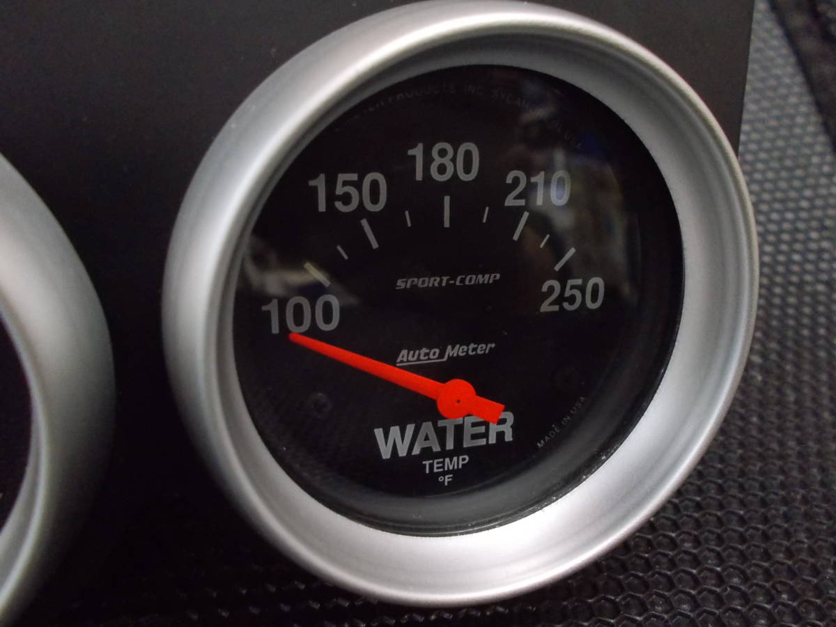 【中古】オートメーター ３連 電圧 油圧 水温 約62Φ レース サーキット ドリフト ワイスピ スポコン 旧車 アメ車 JDM USDM Auto Meter /⑥_画像7