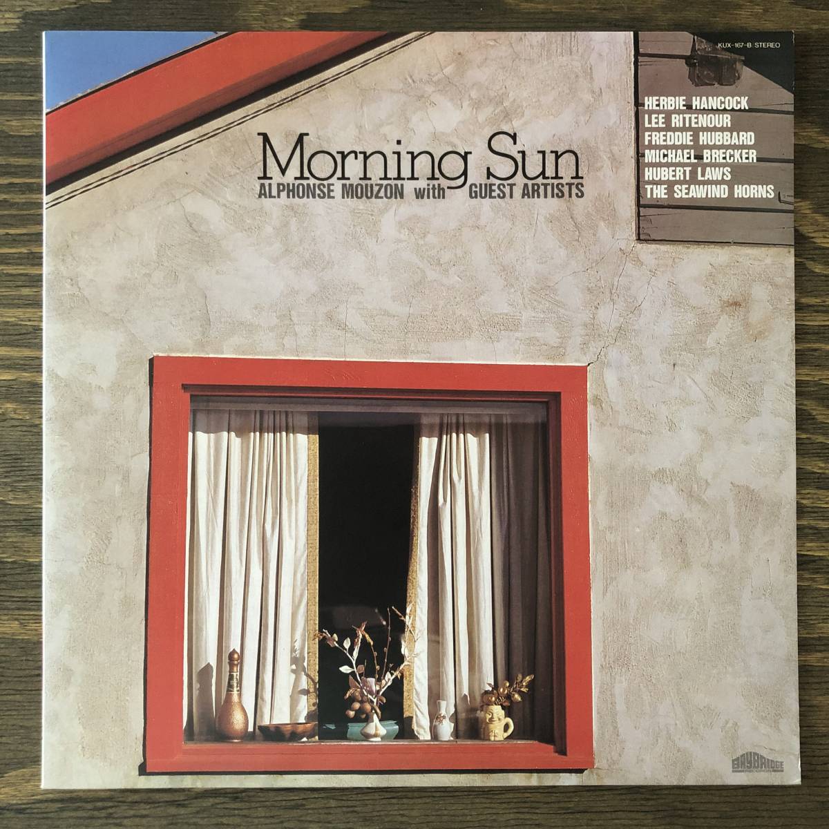 LP◆ALPHONSE MOUZON◆MORNING SUN◆BAYBRIDGE RECORDS◆KUX-167-B◆ライナー付き◆アルフォンス・ムザーン_画像1