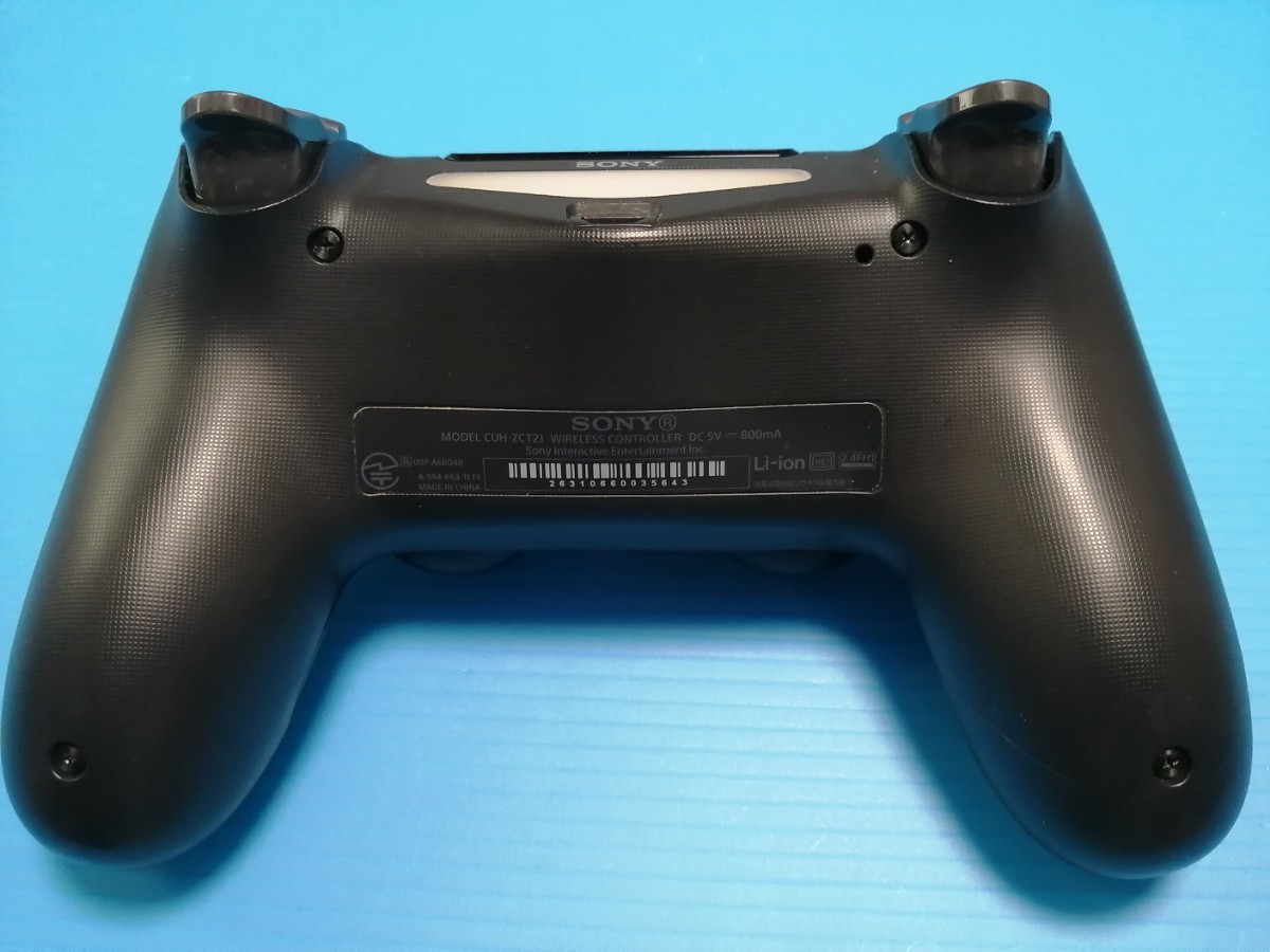 SONY　PS4純正コントローラー デュアルショック4  ジェットブラック　CUH-ZCT2J（新型）　分解メンテナンス済み