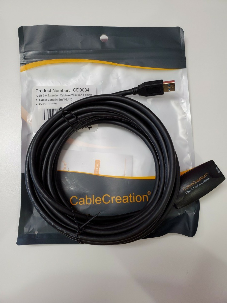 USB 3.0延長ケーブル,CableCreation（ロング5M）