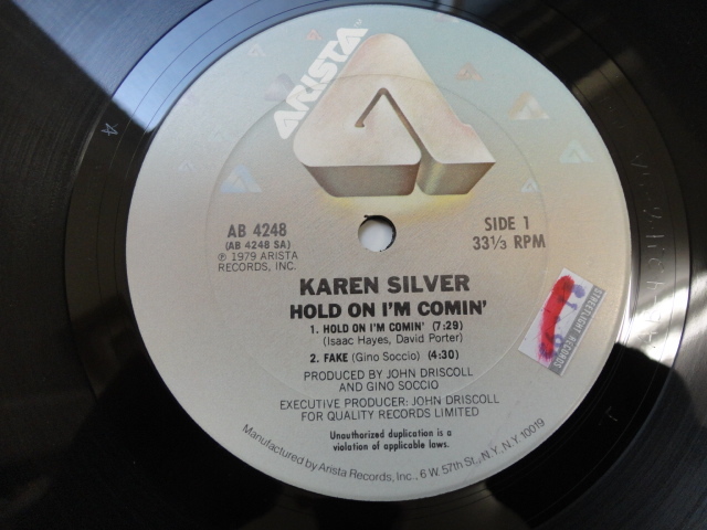 Karen Silver - Hold On I'm Comin' オリジナル原盤 US LP ダンサブル・サウンド Fake / Can't Stop Dancing / Hot Stuff 収録　視聴_画像3