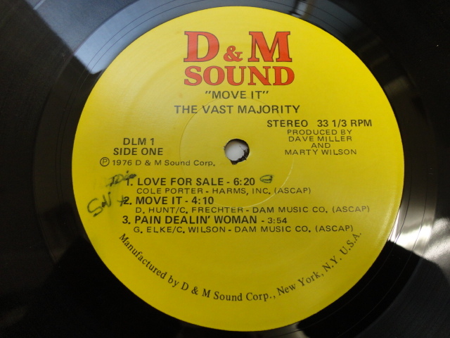 The Vast Majority - Move It! オリジナル原盤 名盤 ブギー・ディスコ SOUL LP Pain Dealin' Woman / Take It 収録　視聴_画像3