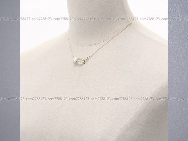 保管品◎６.3万◎monaka jewelry◎ネックレス アクセサリーH.P.FRANCE アメジスト K18ゴールド パール モナカジュエリー 本体のみ_※画像お借りしました