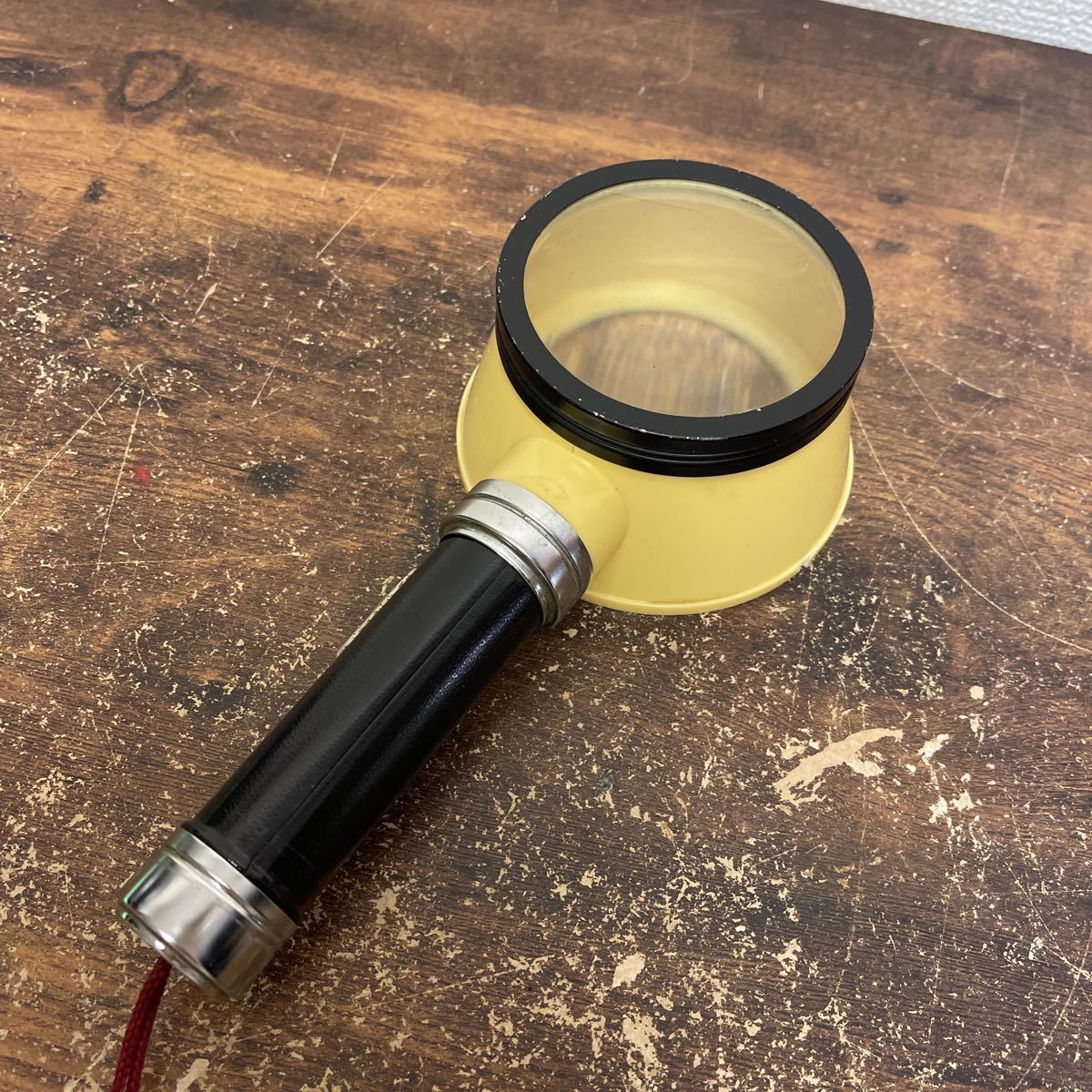 ^ retro light attaching magnifier length 23cm width 11cm used junk 