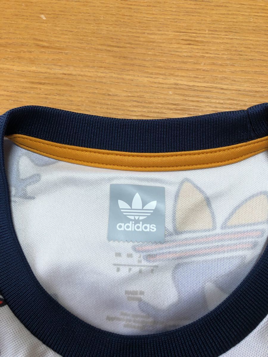 Paypayフリマ 値下げ Adidas 可愛いトレフォイル総柄 Tシャツ Paypayフリマ 値下げ Adidas 可愛いトレフォイル総柄 Tシャツ