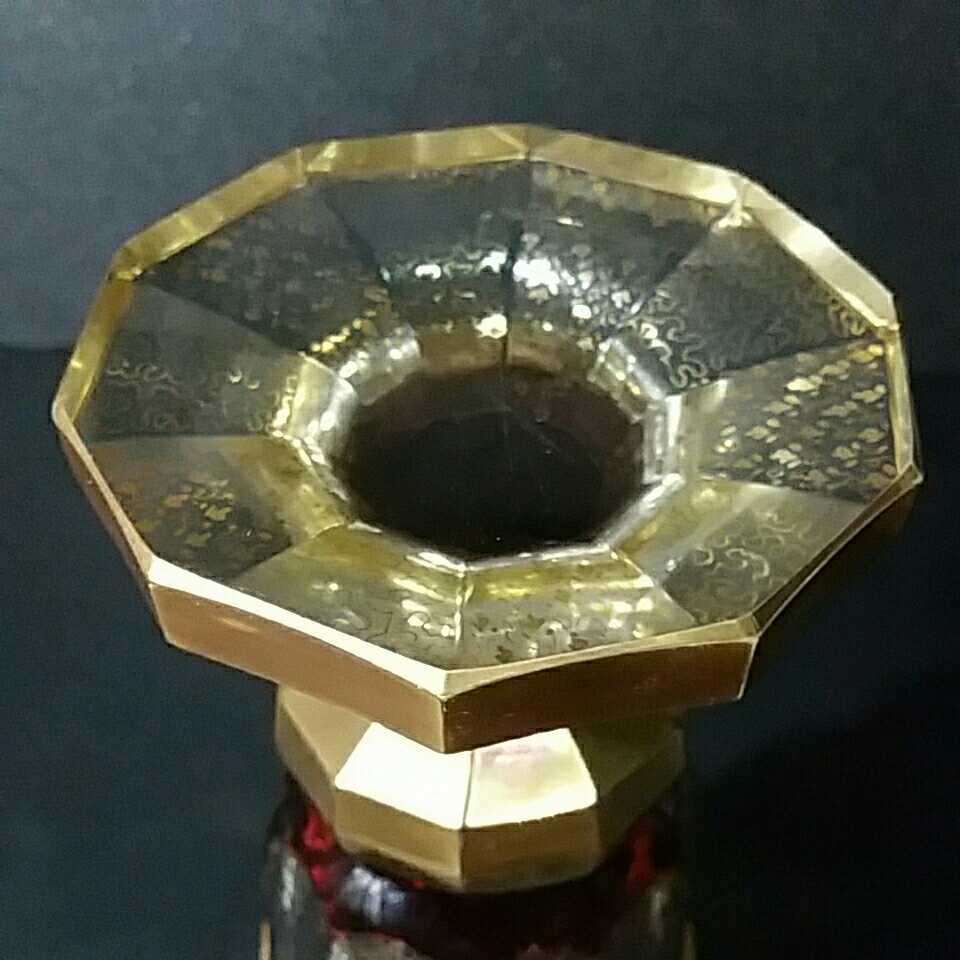誕生日/お祝い ボヘミア 金彩 パネル レリーフ フラワーベース