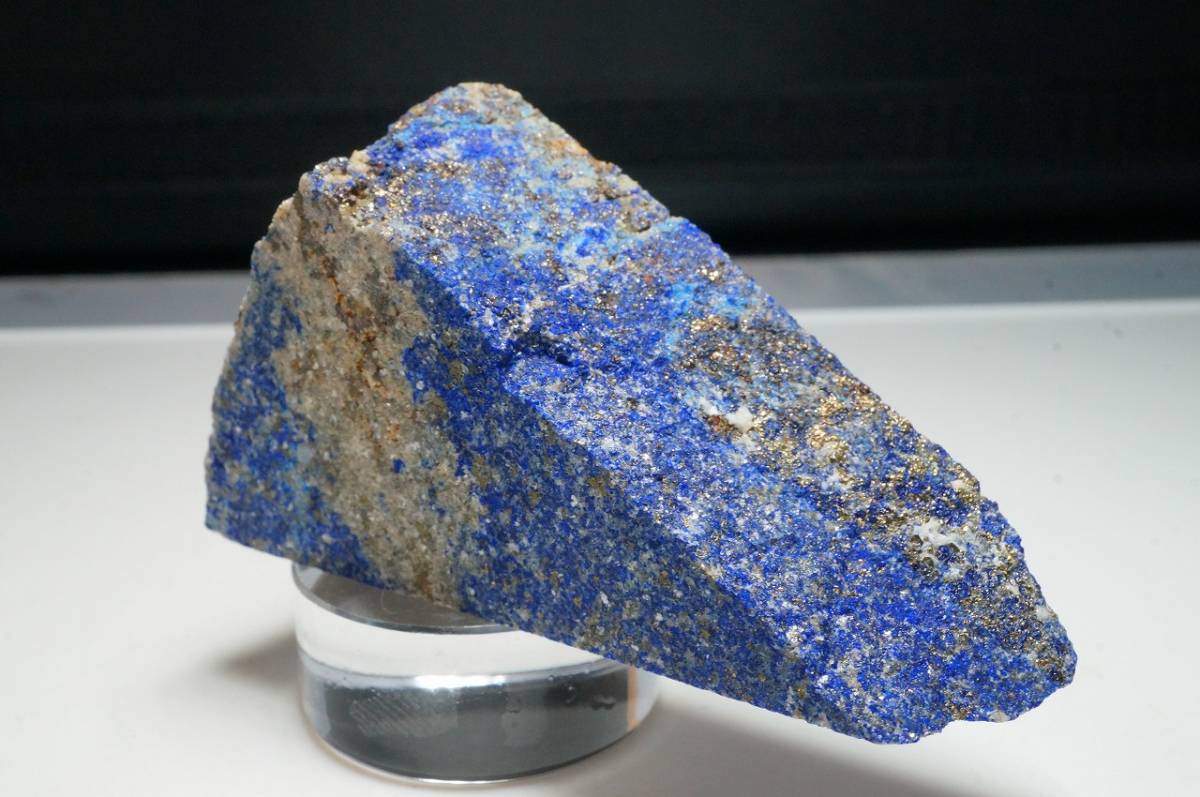 フェルメール ブルー30年前の在庫なので上質!藍色が綺麗な上質アフガニスタン産ラピスラズリ/ラピス/ウルトラマリンブルー原石/376ct_画像4