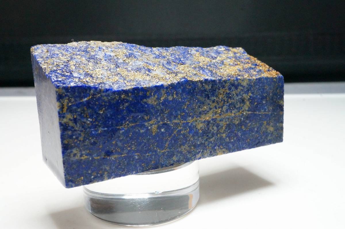フェルメール ブルー30年前の在庫なので上質!藍色が綺麗な上質アフガニスタン産ラピスラズリ/ラピス/ウルトラマリンブルー原石/421ct