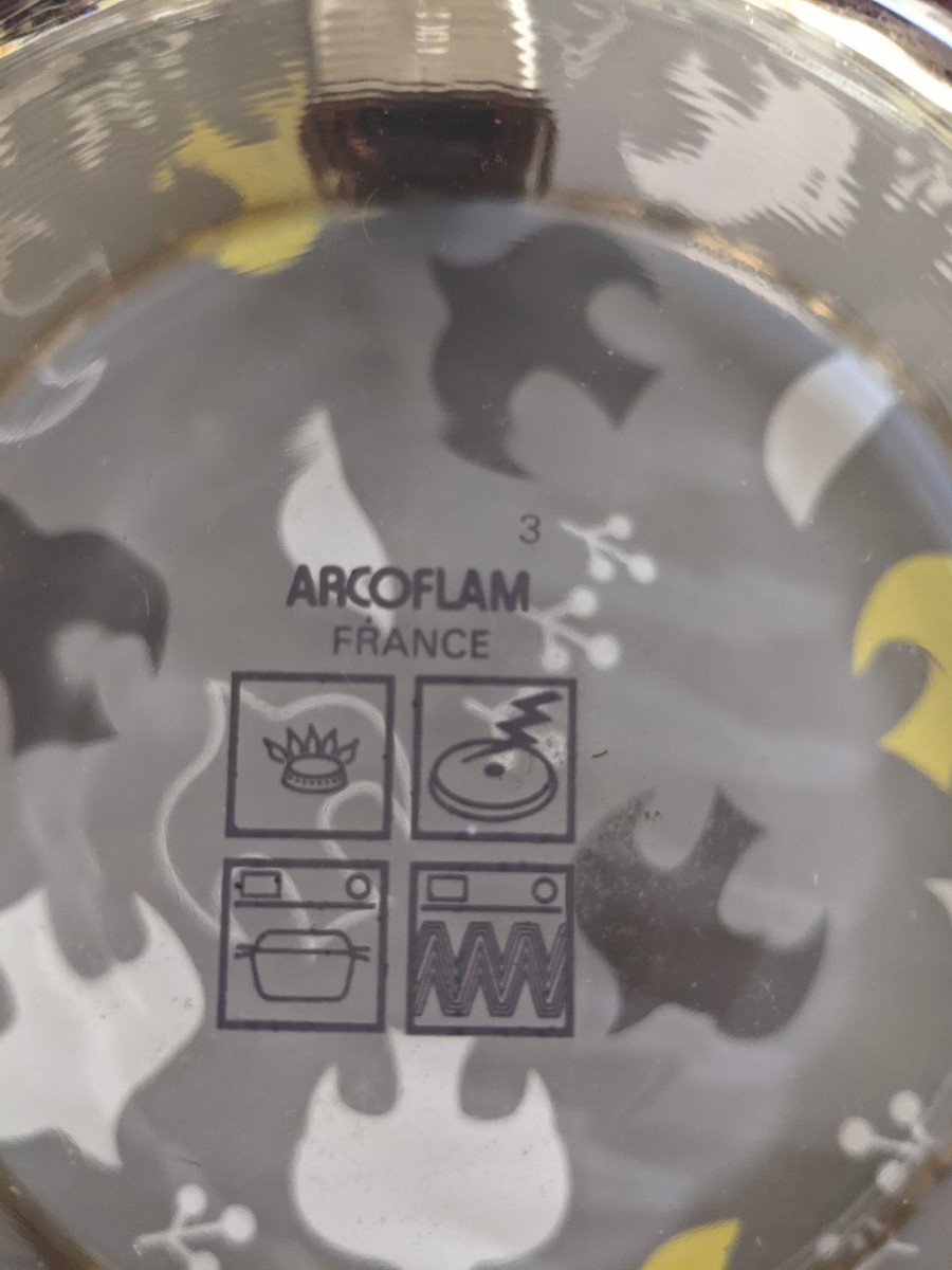   　 ARCOFLAM〈フランス〉ガラス製　片手鍋