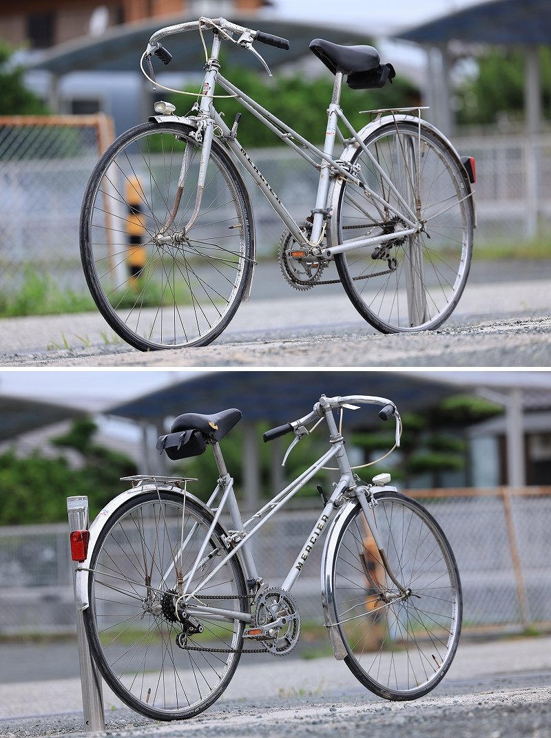 (B10) MERCIER ヴィンテージ自転車 グレー ヨーロッパ直輸入 28インチ B10_画像3