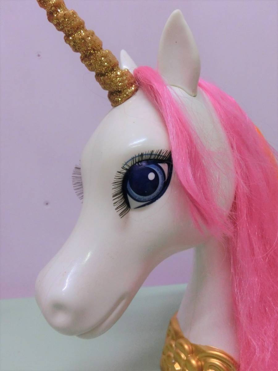  Barbie 2013 year styling head Royal hose Unicorn horse figure Barbie MATTEL Vintage fancy display doll face 