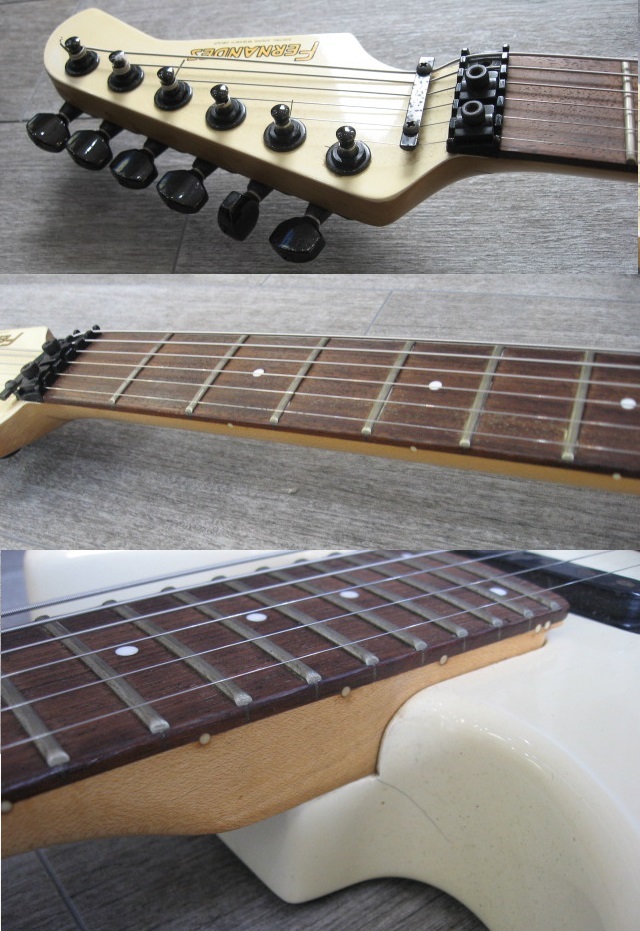 管理FD-G8　◆即決◆ フェルナンデス　ストラトタイプ エレキギター クリーム色 USED ※ FERNANDES ハードロック　メタル_画像6