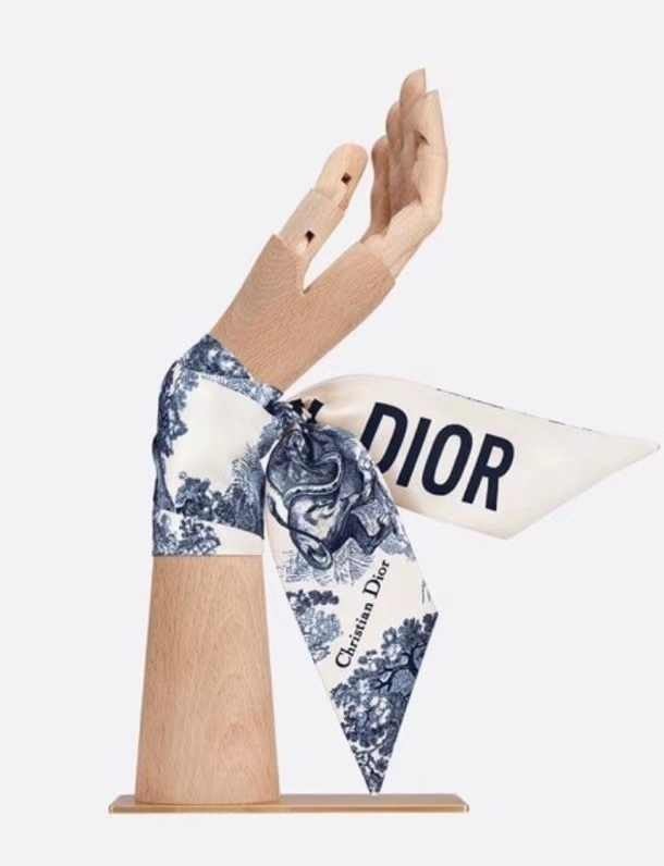 DIOR ミッツァ スカーフ ネイビー-