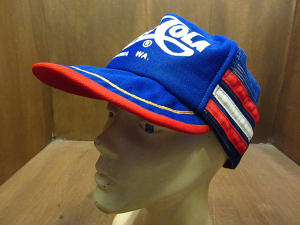 ビンテージ70's80's●PEPSI-COLAスナップバックキャップ●210704i4-m-cp-bb 1970s1980sペプシコーラ帽子アドバタイジング販促品