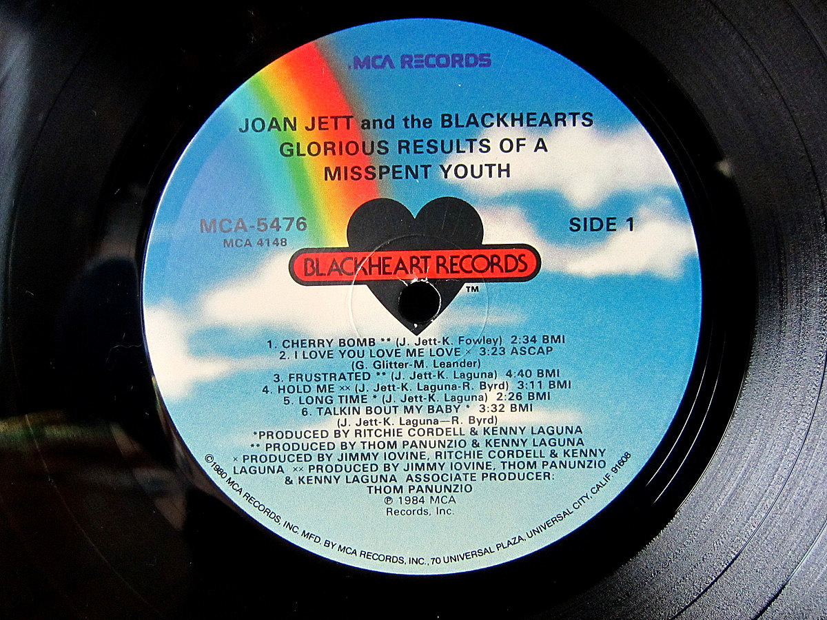 Joan Jett and the Blackhearts●glorious results of a misspent youth MCA-5476●210708t1-rcd-12-rkレコード米盤US盤オリジナル_画像3