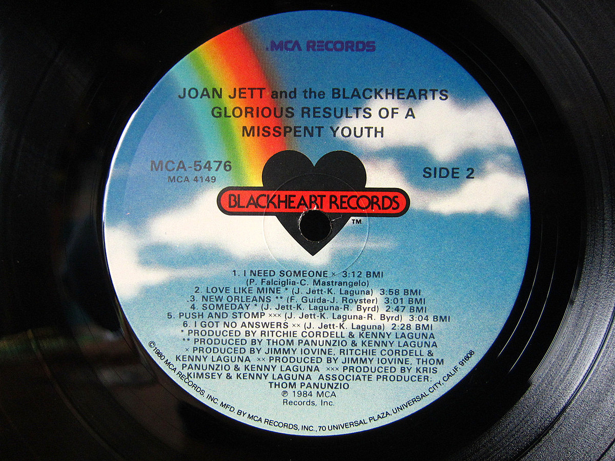 Joan Jett and the Blackhearts●glorious results of a misspent youth MCA-5476●210708t1-rcd-12-rkレコード米盤US盤オリジナル_画像4
