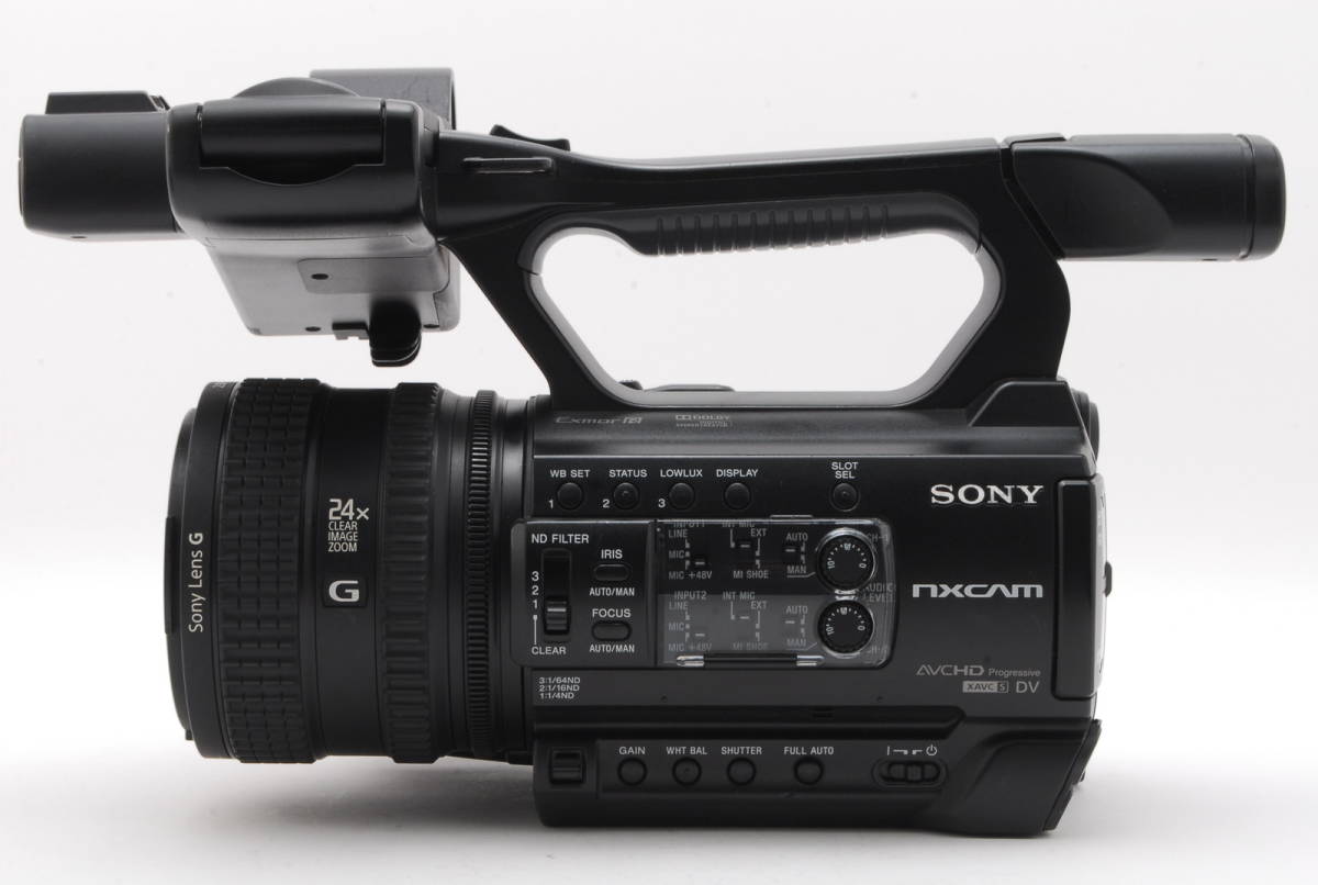美品 ソニー Sony HXR NX100 業務用 ビデオカメラ バッテリー・新品未使用チャージャー付 #819_画像6