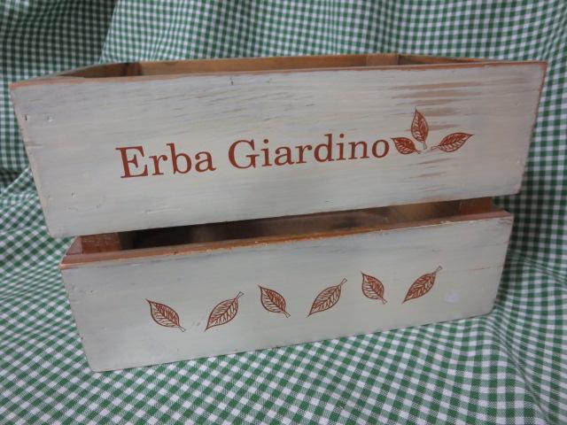 Erba Gardino イタリアカントリー調木製ボックス 29×20×18cm_画像4
