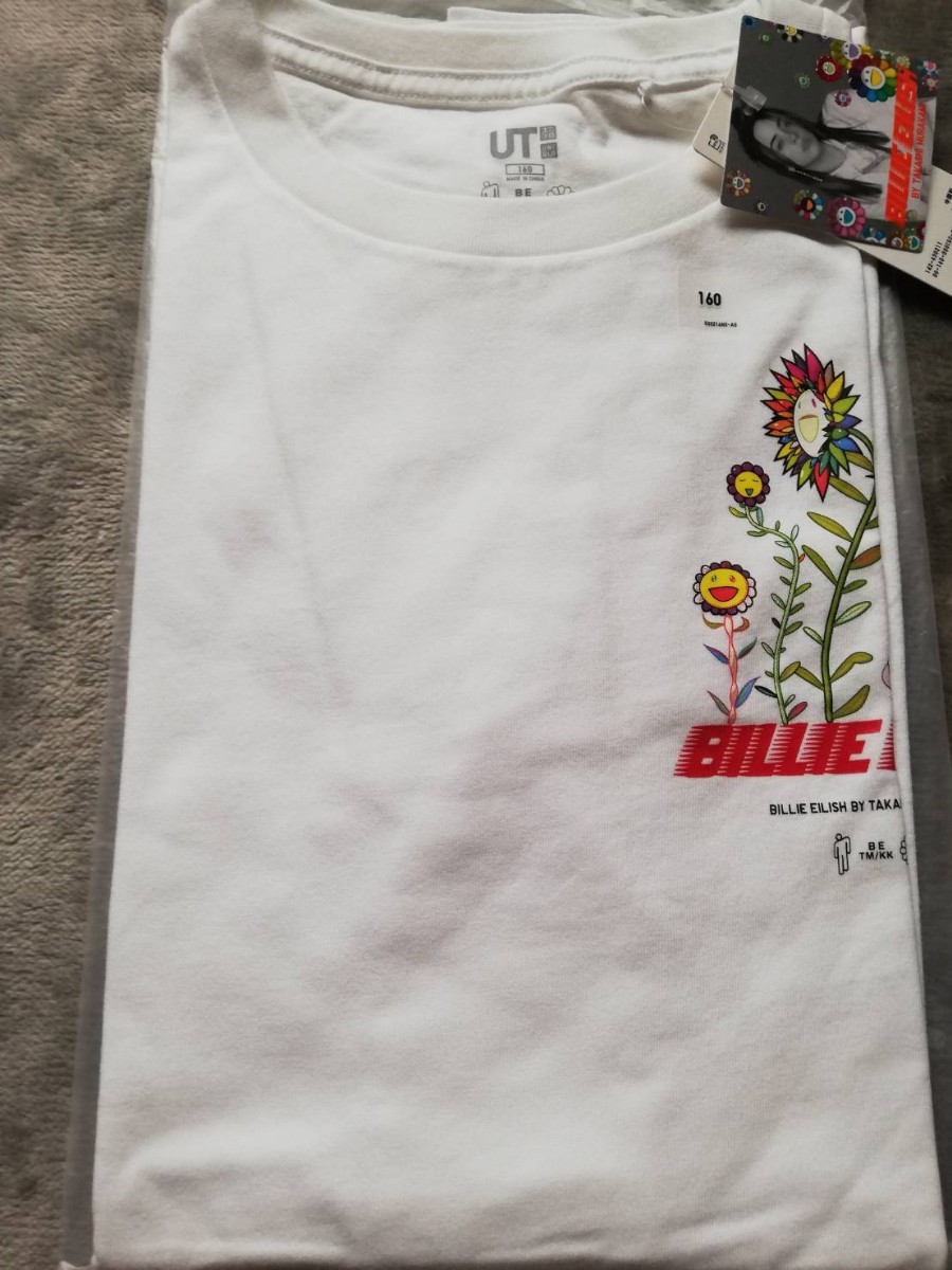 希少☆ユニクロ ビリーアイリッシュ×村上隆 UT 160 キッズ 新品 即日発送可 グラフィックTシャツ コラボTシャツ タグ付き