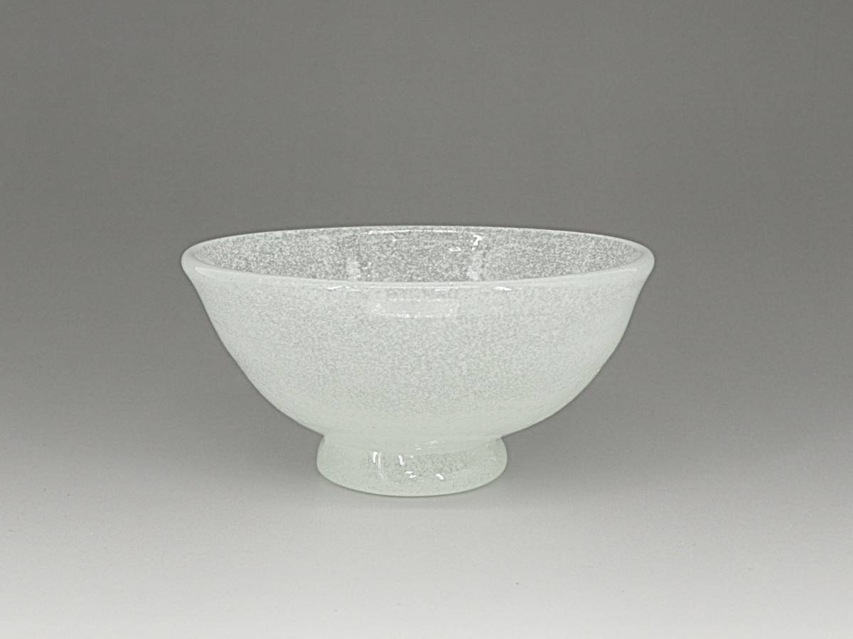 【蔵】倉敷ガラス 小谷真三 作 吹きガラス 茶碗 用心箱 本物保証 Y719