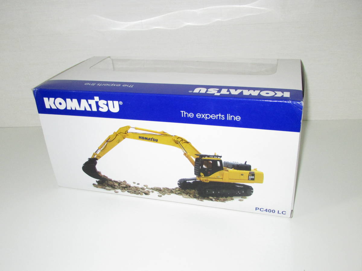 匿名送料無料 ☆大型サイズ KOMATSU 建機ミニチュア コマツ ★PC400 LC 油圧ショベル ☆スケール /50 絶版 希少モデル 未使用品 即決！_画像6