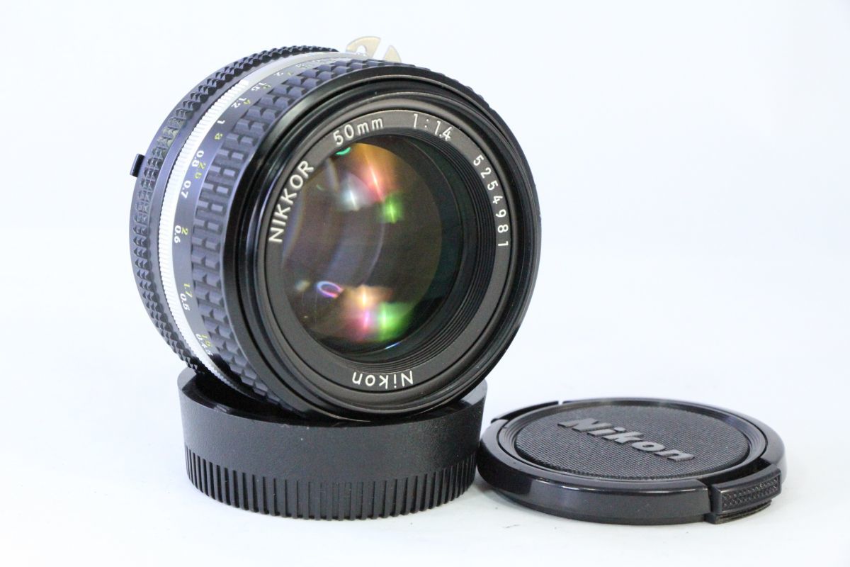 動作保証・点検済】良品☆ニコン Nikon AI-S Nikkor 50mm F1.4☆RRR6