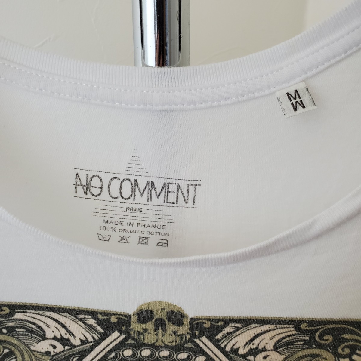 NO COMMENT PARIS/オーガニックコットン/グラフィックタイガープリントTシャツ/Mサイズ/ノーコメントパリ