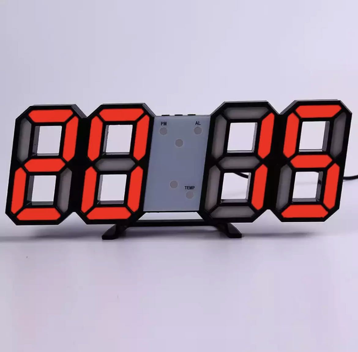 色多数 LED デジタル時計 壁掛け時計 置き時計 壁掛け 置時計 CLOCK 時計 アラーム インテリア 全10色 252_画像10