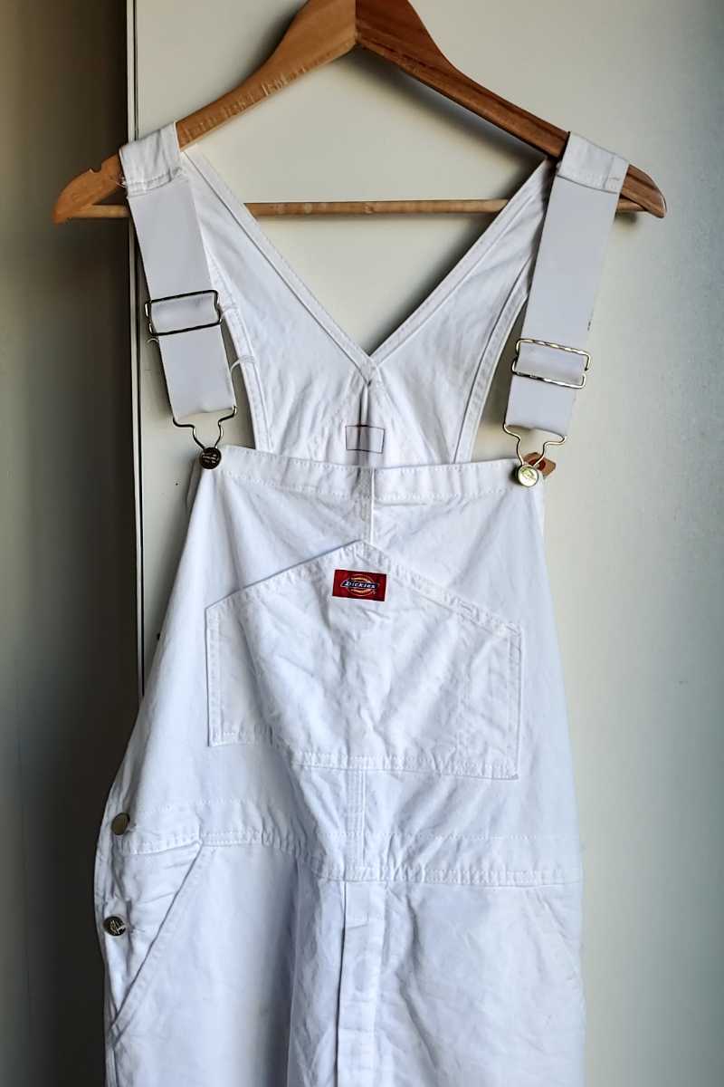 公式】 size30×30 オーバーオール Dickies ☆ディッキーズ 白 0001