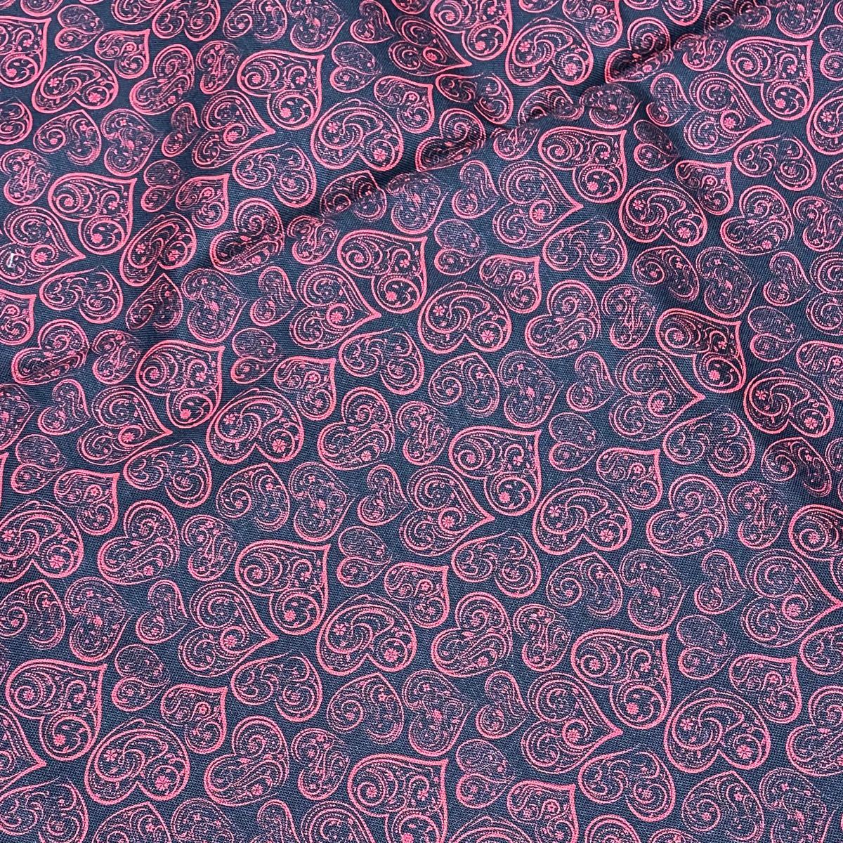 USA生地　Mook Valentine Hearts 110×45