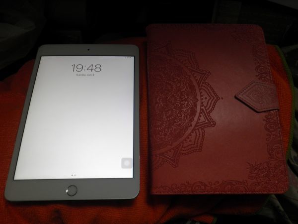 iPad mini 4 Wi-Fi 16GB silver MK6K2JA + orange case set_画像1