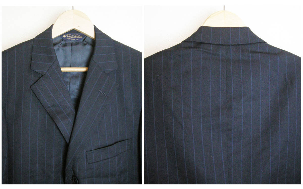 □Brooks Brothers【ブルックスブラザーズ】ネイビーストライプ スーツ