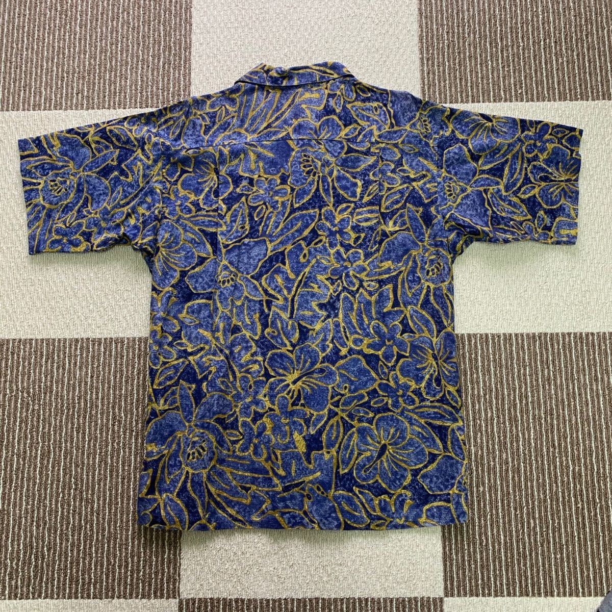 パタゴニア Patagonia シャツ アロハシャツ 半袖シャツ 青 ポケット付