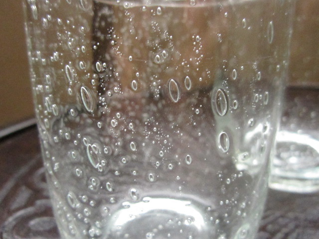 〇＊ＮＥＷ＊ガラス工房　吹きガラス　気泡タンブラー　グラス　透明　2つセット_画像2