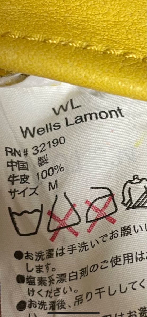 【新品・送料込み】ウェルズラモント 作業用革手袋 Mサイズ 牛革100％