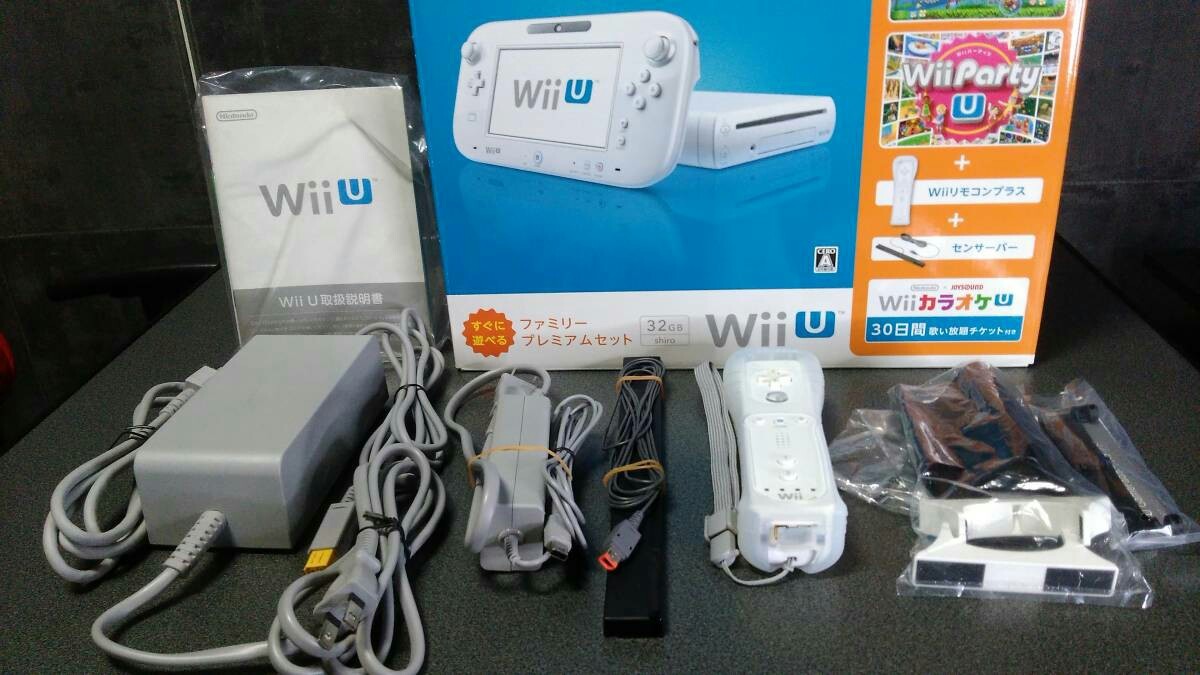Wii U 本体 ファミリープレミアムセット シロ 32GB+ゼノブレイドクロス 動作確認済
