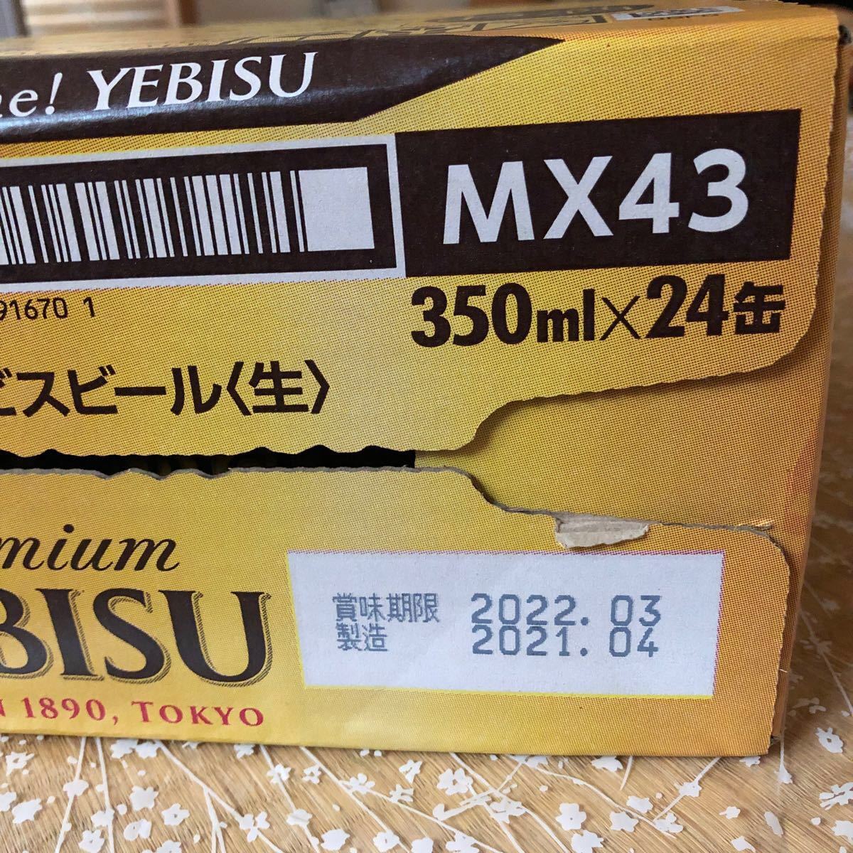 エビスビール〈生〉　350ml×24缶