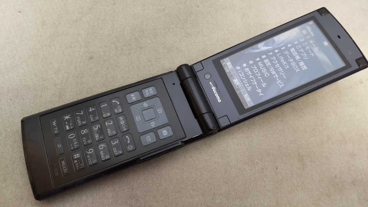 docomo FOMA F-02B #DG2359 FUJITSUgalake- мобильный телефон простой подтверждение рабочего состояния & простой чистка & первый период .OK суждение 0